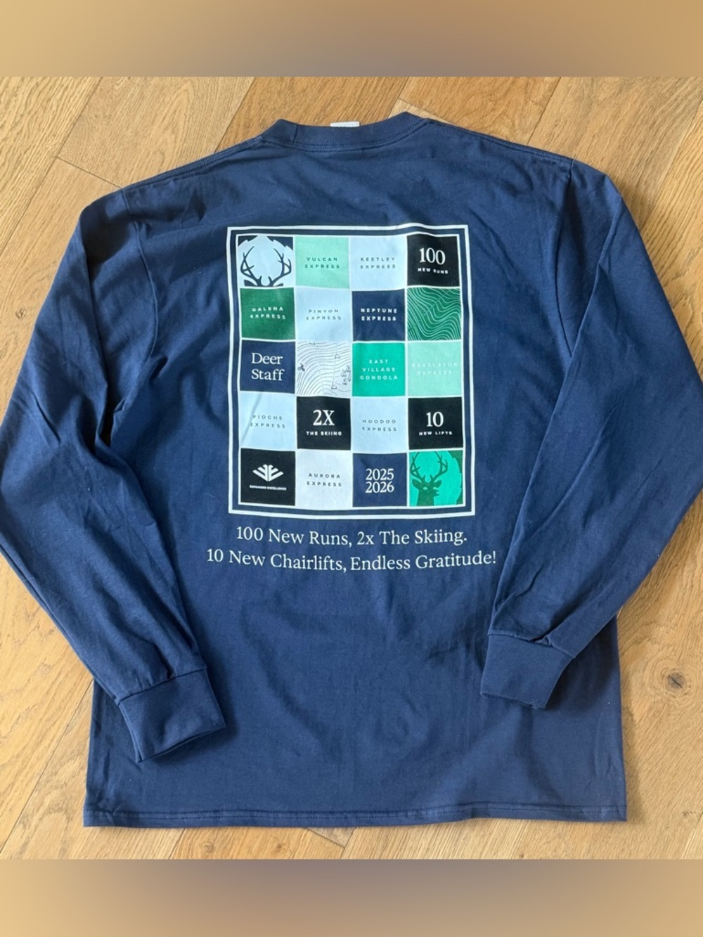 Deer Valley Expanded Terrain 2025-2026 Navy Long Sleeve